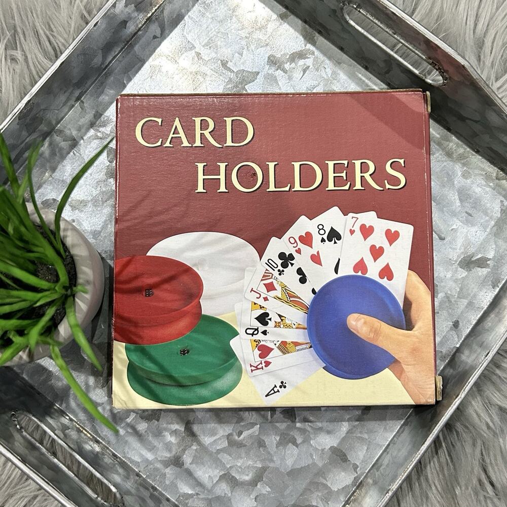 Card Holders- 4 Handy Playing Card Holders